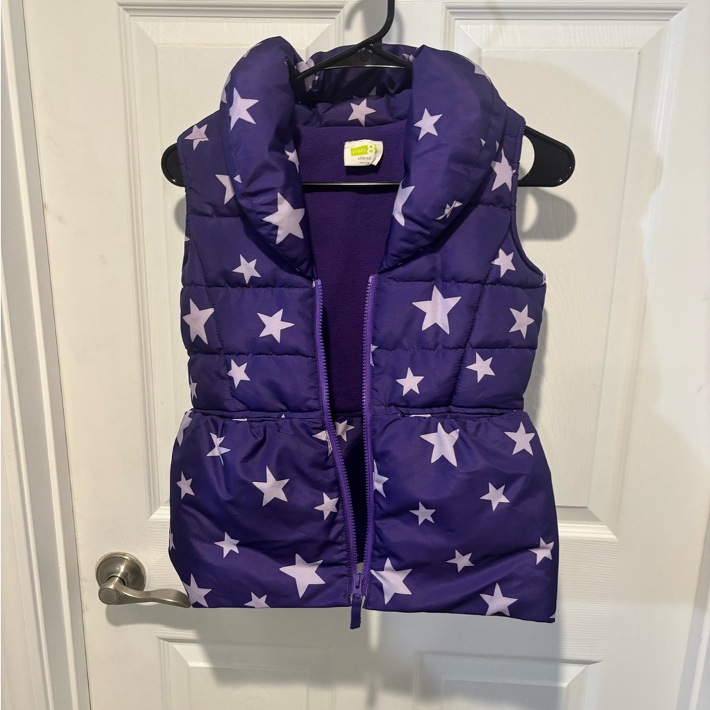 CRAZY 8 Purple Stars Puffer Vest